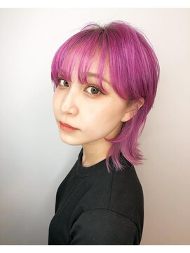 アミ ヘアー ガーデン(ami hair garden) ピンクバイオレット×レイヤー