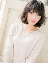 モッズ ヘア 福岡姪浜店(mod's hair)&nbsp;*mod's姪浜*…黒髪プラチナアッシュ小顔くせ毛風ミニボブe