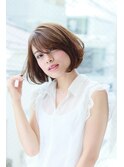 【脱白髪染めハイライト】ワンカールシルキーボブ