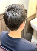 アップバングショート<理容室>[メンズ/シェービング/上野]