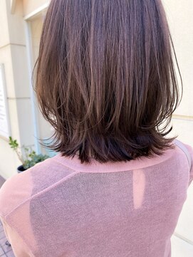 ロンド エスポワール 錦糸町(Lond espoir) 【柴田】ミディアムヘアショコラベージュボブルフ魅力倍増カール