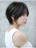 前髪あり大人ショートボブ20代30代40代【AIN.表参道】川原大地