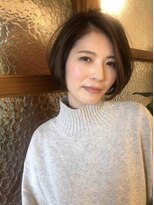 スエダ(SUEDA)&nbsp;骨格がきれいに見えるショートボブ×透明感ベージュカラー