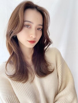 ケーツー心斎橋 クイーンズガーデン バイ ケーツー(K two QUEEN'S GARDEN by K two) 韓国かきあげくびれセミディ*韓国ヘア*くびれヘア1/心斎橋&難波