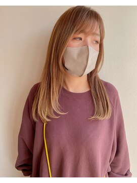 ツイギー 宮西店(TWiGGY) ハイライトを活かした柔かいベージュカラー