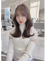 ミンクス 青山店(MINX) 韓国風くびれヘア 大人ガーリーなチョコレートカラー