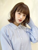 【韓国スタイル】くびれボブ×イヤリングカラー