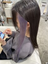 シカ 神戸三宮元町店(Cica)&nbsp;神戸　三ノ宮　元町　トアロード インナーカラー　ラベンダー