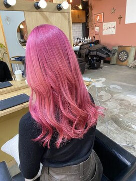 チャプター 問屋町(chapter) チェリーピンクカラーレイヤーカットケアブリーチ韓国ヘア問屋町