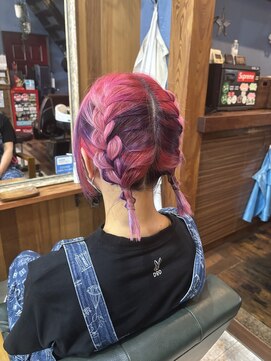 バブルス ヘアー ワークス(Bubbles hair works) ミルフィーユカラー