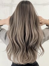 ネックス 表参道本店(nex) デザインカラーレイヤーカットウェットヘアオーリブベージュ