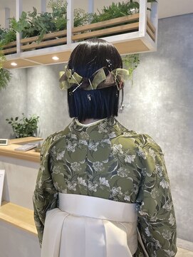 ラボヌールヘアー オリビエ 北千住店(La Bonheur hair Olivier) 袴着付け/ヘアセット【吉田 愛里】