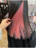 にじさんじ 赤城ウェン インナーカラー ピンク コーラルピンク