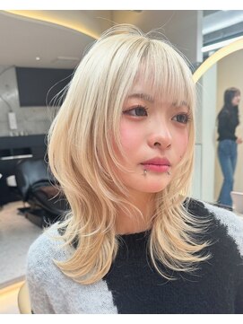 ロンド レア 天神大名店(Lond Le’a) メルティカラー/ウェーブミディアム /似合わせカットスタイル