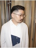 BURGメンズカットアップバングスパイキーショートスキンフェード
