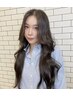 【☆韓国っぽアイコン撮影付き☆】水光肌カラー+中韓MIXレイヤーカット+TR