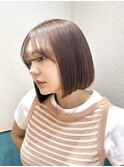 ミニボブフェイスレイヤー顔周りカット前髪カット韓国ボブ/立川