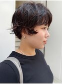 CAF 照下 ショート ショートパーマ 夏のヘアアレンジ 大阪美容室
