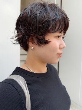 カフ(CAF) CAF 照下 ショート ショートパーマ 夏のヘアアレンジ 大阪美容室