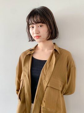 ノーヴァン デフォーム(NOVAN DEFORM) ワンカールボブ・ブラウンカラー