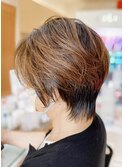 大人女性美フォルムショート　40代50代