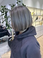 ステア ケース(stair case)&nbsp;白髪活かし　50代　グレージュbob