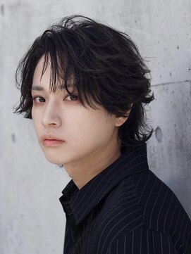 ボブウルフミディアムシースルーフェザー　【下北沢/men's】