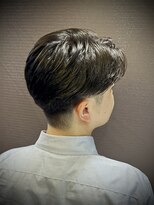 ヒロギンザバーバーショップ 新宿店(HIRO GINZA BARBER SHOP)&nbsp;センターパート  ニュアンスパーマ