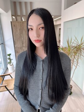 カシビ(kashibi) 縮毛矯正＋暗めカラー＋トリートメント＋カット