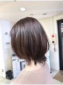 20代30代40代　春カラー　大人可愛い外ハネボブ　