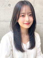 アディ 中野南口店(Addi)&nbsp;黒髪でも軽く見える顔まわりロングレイヤー