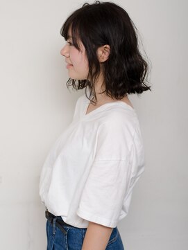 アビーヘア 市川店(abie hair) 外ハネ波ウェーブボブ