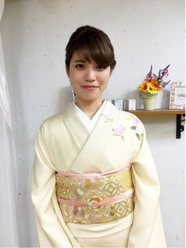 エノモト(ENOMOTO) 20代30代40代お茶会用王道和装ヘアセット 着物着付け お呼ばれ