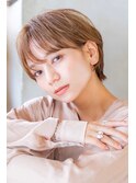 Lien☆大人かわいいオレンジベージュ×セシルカット 立川