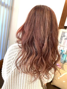 ヘアー リッツ 武豊店(Hair Ritz) ハイライト+ほんのりピンク