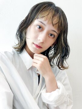 アイティー バイ アルバム 浦和店(IT by ALBUM) 波巻きボブ_イヤリングカラーラベンダーカラー_28315