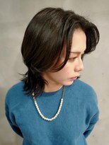ヘアーサロンウル(hair salon ulu) (五十嵐)ウルフカット×ブルーブラック