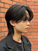 エルマーク 枚方(L-MARK)&nbsp;マッシュウルフメンズカットスセンターパートセンター分け