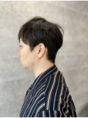 MEN'S HAIRマッシュパーマアッシュブラック