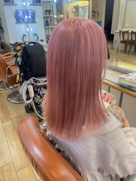 ネオリーブアイム 横浜西口店(Neolive aim) ペールピンクで甘めガーリーに　成田　横浜