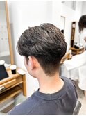 【メンズ★大名】センターパート×メンズハイライト×毛流れ