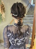 結婚式ヘアアレンジ大人ガーリー