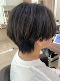 黒髪／ハンサムショート