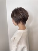 グレージュアッシュグレージュショートカットミニウルフ