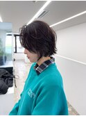 メルティ―カラーフェミニンロングマッシュウルフボブヘア着物