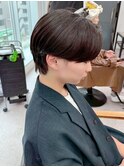 韓国マッシュ　センターパート　フェザーパーマ　メンズ