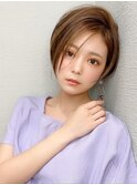 30代ショートで絶壁解消！小顔に見える