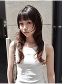 【snuw mina】高校生カットロングレイヤーハッシュカットクラゲ