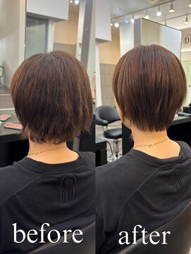 ドラン 梅田店(DRAN) 【DRAN梅田店】切れ毛、広がりを落ち着かせたくびれショート