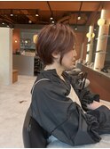 白髪ぼかしハイライトショート☆